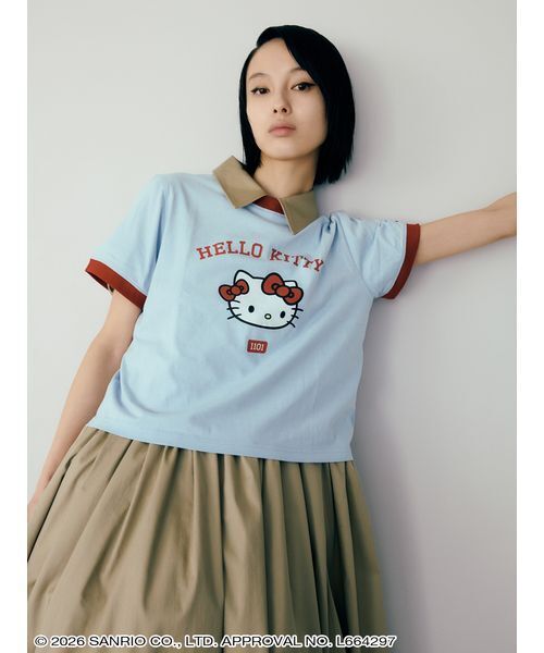sanrio house(サンリオハウス)の「クロップド丈リンガーTシャツ(Tシャツ/カットソー・レディース・B/C/A・S/M)」の14枚目の写真