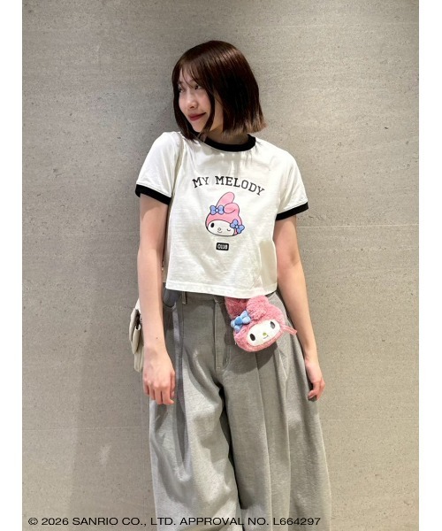 sanrio house(サンリオハウス)の「クロップド丈リンガーTシャツ(Tシャツ/カットソー・レディース・B/C/A・S/M)」の20枚目の写真