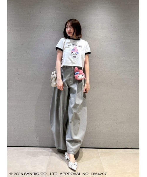 sanrio house(サンリオハウス)の「クロップド丈リンガーTシャツ(Tシャツ/カットソー・レディース・B/C/A・S/M)」の21枚目の写真