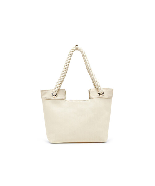 DIESEL（ディーゼル）の「ウィメンズ ショッパーバッグ XS DSL 3D SHOPPER XS（トートバッグ・レディース・オフホワイト/ブラック・UNI）」の8枚目の写真