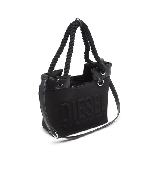 DIESEL（ディーゼル）の「ウィメンズ  DSL 3D SHOPPER XS（トートバッグ・レディース・オフホワイト/ブラック・UNI）」の3枚目の写真