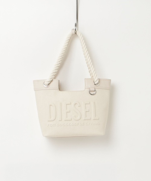 DIESEL（ディーゼル）の「ウィメンズ  DSL 3D SHOPPER XS（トートバッグ・レディース・オフホワイト/ブラック・UNI）」の2枚目の写真