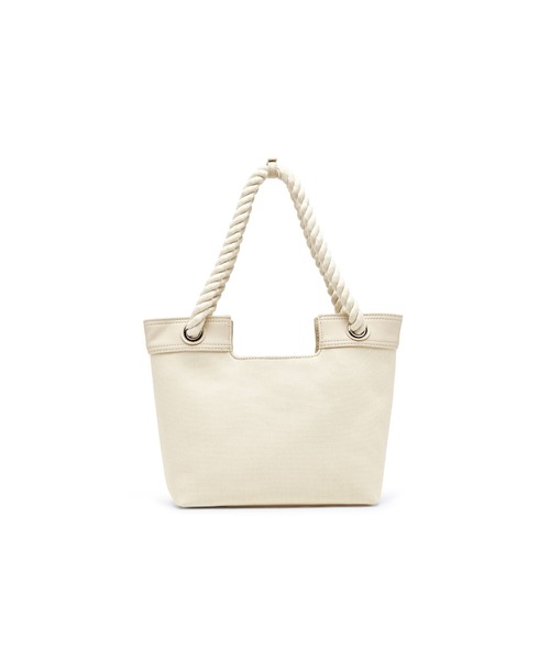 DIESEL（ディーゼル）の「ウィメンズ ショッパーバッグ XS DSL 3D SHOPPER XS（トートバッグ・レディース・オフホワイト/ブラック・UNI）」の3枚目の写真