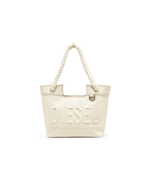 DIESEL（ディーゼル）の「ウィメンズ ショッパーバッグ XS DSL 3D SHOPPER XS（トートバッグ・レディース・オフホワイト/ブラック・UNI）」の7枚目の写真
