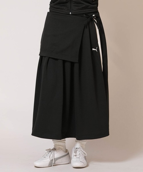 PUMA（プーマ）の「PUMA/プーマ スカート T7 ミディ プリーツ 636872（スカート・レディース・ブラック/ブラウン・M/L）」の3枚目の写真