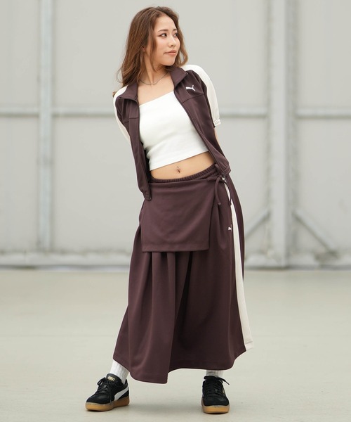 PUMA（プーマ）の「PUMA/プーマ スカート T7 ミディ プリーツ 636872（スカート・レディース・ブラック/ブラウン・M/L）」の11枚目の写真