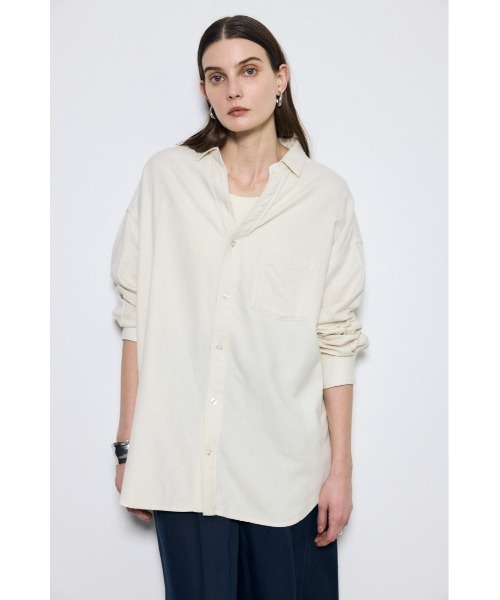 AZUL by moussy(アズールバイマウジー)の「アーバンチェックオーバールーズシャツ(シャツ/ブラウス・レディース・アイボリー/ベージュ系その他/ブラック系その他・FREE)」の4枚目の写真