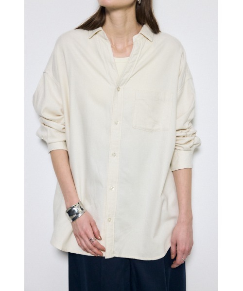 AZUL by moussy(アズールバイマウジー)の「アーバンチェックオーバールーズシャツ(シャツ/ブラウス・レディース・アイボリー/ベージュ系その他/ブラック系その他・FREE)」の6枚目の写真