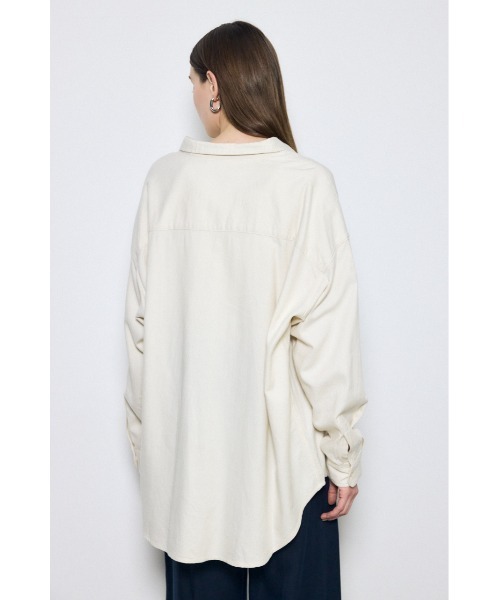 AZUL by moussy(アズールバイマウジー)の「アーバンチェックオーバールーズシャツ(シャツ/ブラウス・レディース・アイボリー/ベージュ系その他/ブラック系その他・FREE)」の8枚目の写真