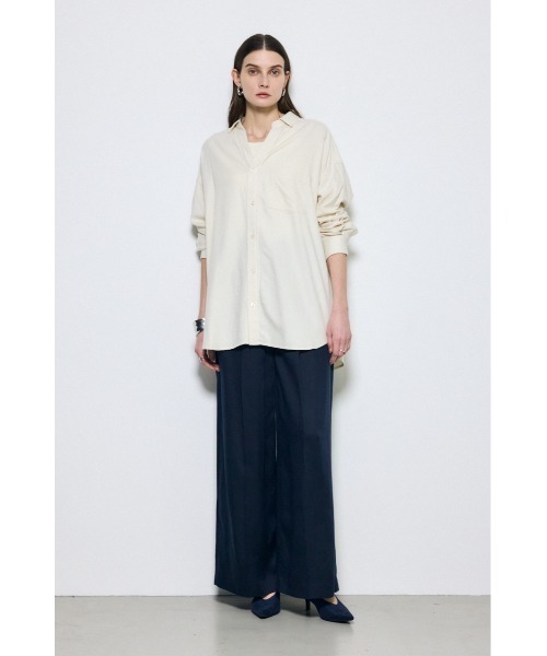 AZUL by moussy(アズールバイマウジー)の「アーバンチェックオーバールーズシャツ(シャツ/ブラウス・レディース・アイボリー/ベージュ系その他/ブラック系その他・FREE)」の9枚目の写真