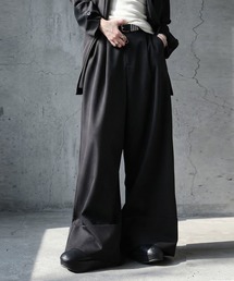 ワイド タックパンツ