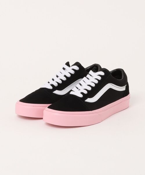 VANS(バンズ)の「VANS ヴァンズ OLD SKOOL オールドスクールスクール VN000D6WPIB SIDEWALL PNK/BK(スニーカー・メンズ・ブラック・12/11/10h/10/9h/9/8h/8/7h/7/6h/6/5h/5/4h)」の1枚目の写真