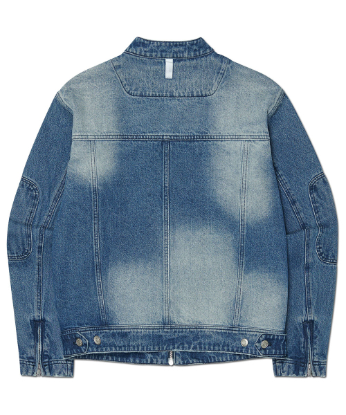 NOMANUAL(NOMANUAL)の「WASHED DENIM RIDER JACKET - WASHED BLUE(デニムジャケット・レディース・その他・X-LARGE/LARGE/MEDIUM)」の7枚目の写真