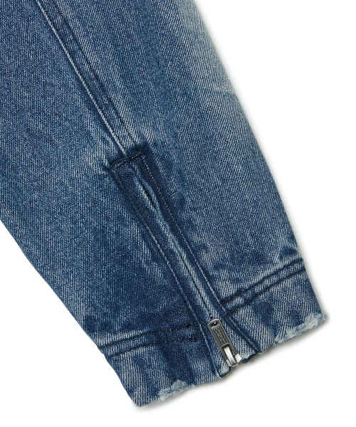 NOMANUAL(NOMANUAL)の「WASHED DENIM RIDER JACKET - WASHED BLUE(デニムジャケット・レディース・その他・X-LARGE/LARGE/MEDIUM)」の5枚目の写真
