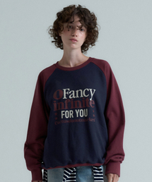 Fancy Infinite Raglan Sweatshirt - Burgundy