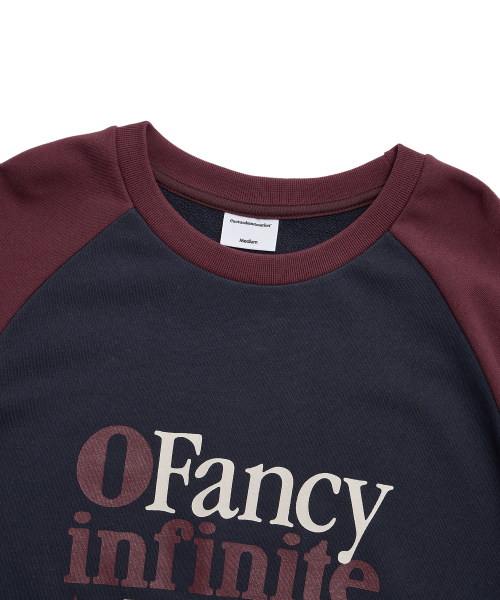 CACTUSDONUTMARKET(カクタスドーナツマーケット)の「Fancy Infinite Raglan Sweatshirt - Burgundy(スウェット・レディース・その他・LARGE)」の4枚目の写真