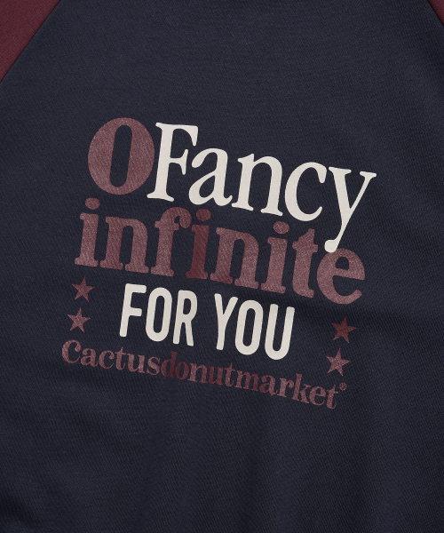CACTUSDONUTMARKET(カクタスドーナツマーケット)の「Fancy Infinite Raglan Sweatshirt - Burgundy(スウェット・レディース・その他・LARGE)」の5枚目の写真