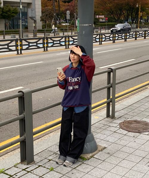 CACTUSDONUTMARKET(カクタスドーナツマーケット)の「Fancy Infinite Raglan Sweatshirt - Burgundy(スウェット・レディース・その他・LARGE)」の15枚目の写真