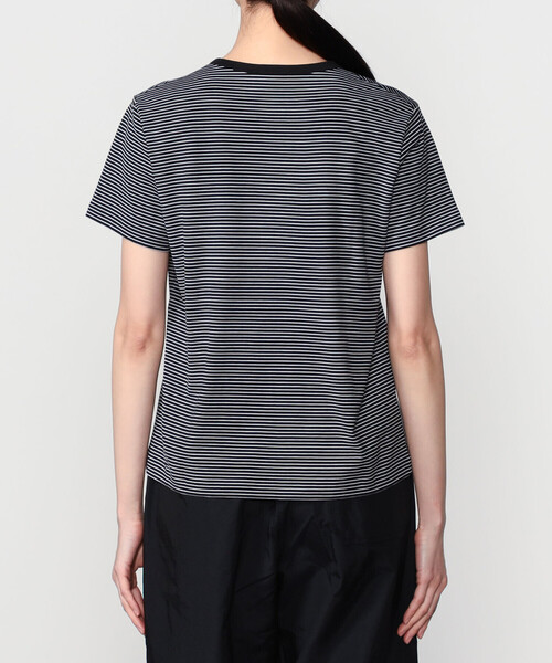 handvaerk（ハンドバーク）の「handvaerk | 60/2 クルーネック半袖Tシャツ STRIPE WOMEN（Tシャツ/カットソー・レディース・ホワイト系その他/ブラック系その他・M/S）」の8枚目の写真