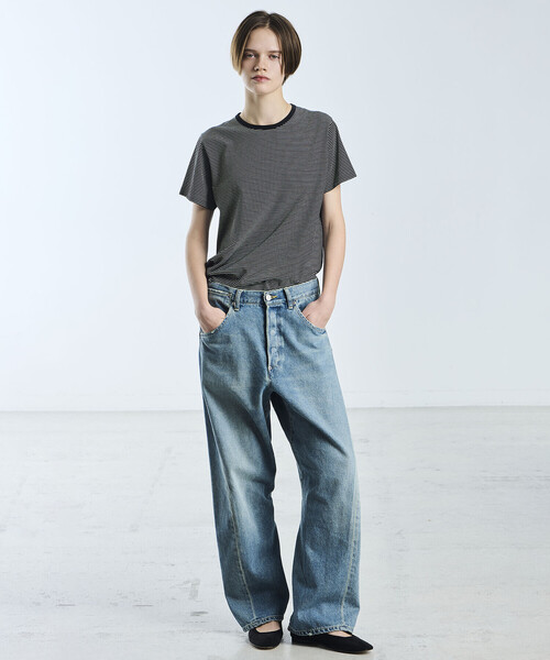 handvaerk（ハンドバーク）の「handvaerk | 60/2 クルーネック半袖Tシャツ STRIPE WOMEN（Tシャツ/カットソー・レディース・ホワイト系その他/ブラック系その他・M/S）」の13枚目の写真