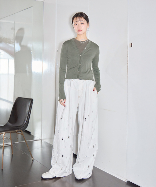 CITYSHOP（シティーショップ）の「ASHER AMELIA VINTAGE TEE L232-J101：Tシャツ（Tシャツ/カットソー・レディース・カーキ・SMALL）」の8枚目の写真