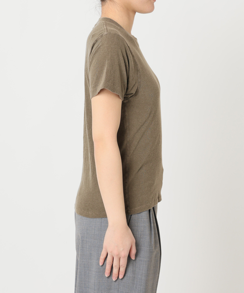 CITYSHOP（シティーショップ）の「ASHER AMELIA VINTAGE TEE L232-J101：Tシャツ（Tシャツ/カットソー・レディース・カーキ・SMALL）」の12枚目の写真