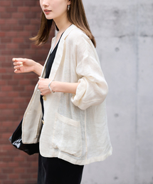 FRAMeWORK（フレームワーク）の「LINENメッシュジャケット（テーラードジャケット）」