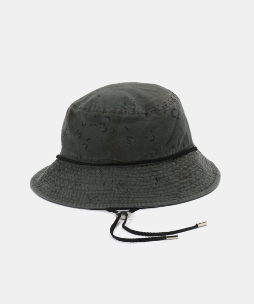 SUBLIME（サブライム）の「SUBLiMEROW / サブライムロー DYED CAMO SAFARI HAT（ハット・レディース・ピンク/サックスブルー/ブラック・FREE）」の4枚目の写真