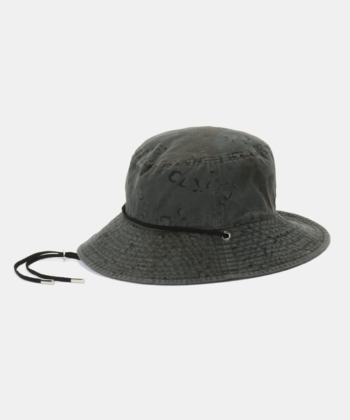 SUBLIME（サブライム）の「SUBLiMEROW / サブライムロー DYED CAMO SAFARI HAT（ハット・レディース・ピンク/サックスブルー/ブラック・FREE）」の5枚目の写真