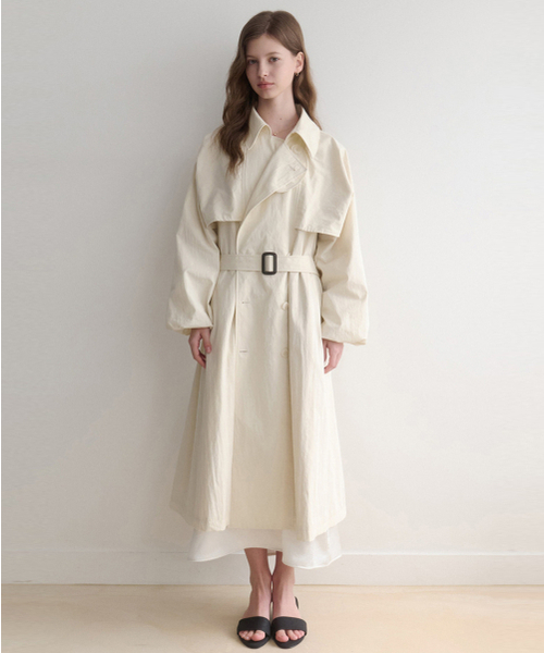 LENAV(ルナブ)の「esy dolman trench cape coat (ivory)(トレンチコート・レディース・その他・FREE)」の1枚目の写真