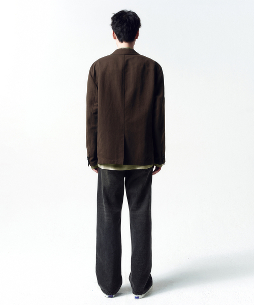 INSILENCE(インサイロンス)の「エイシッドナイロンブレザー ブラウン(テーラードジャケット・レディース・その他・SMALL/MEDIUM/LARGE)」の3枚目の写真