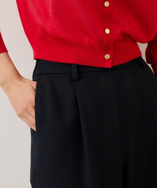 ROPE'（ロペ）の「カラミ織りワンタックワイドパンツ/セットアップ対応・イージーケア（その他パンツ・レディース・ブラック系その他/ネイビー・34/38/36）」の11枚目の写真