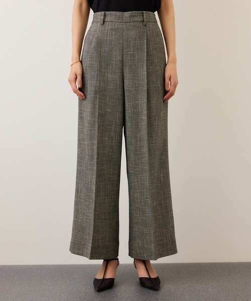 ROPE'（ロペ）の「カラミ織りワンタックワイドパンツ/セットアップ対応・イージーケア（その他パンツ・レディース・ブラック系その他/ネイビー・34/38/36）」の18枚目の写真