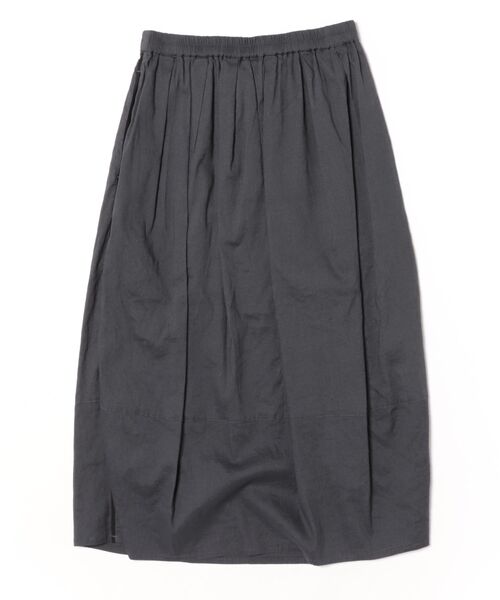 SUPER HAKKA（スーパーハッカ）の「レーヨン麻ストレッチギャザースカート（スカート・レディース・ベージュ/チャコール/ブルー・FREE）」の4枚目の写真