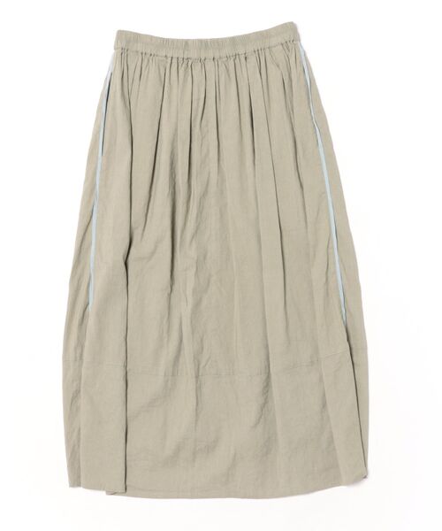 SUPER HAKKA（スーパーハッカ）の「レーヨン麻ストレッチギャザースカート（スカート・レディース・ベージュ/チャコール/ブルー・FREE）」の5枚目の写真