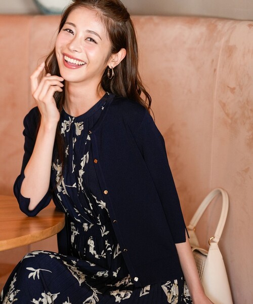 ANY SIS(エニィスィス)の「【アイスタッチ】ハーフスリーブ カーディガン(カーディガン/ボレロ・レディース・ライトグリーン系/スカイブルー系9/ライトグレー系/ホワイト系/ネイビー系・X-SMALL)」の5枚目の写真