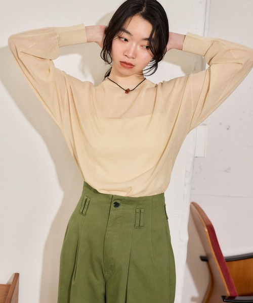 mysty woman（ミスティウーマン）の「フラワービーズネックレス 671509（ネックレス・レディース・ブラウン・FREE）」の6枚目の写真