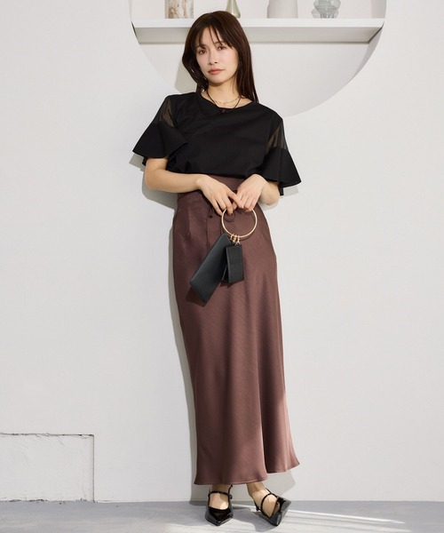 mysty woman（ミスティウーマン）の「フラワービーズネックレス 671509（ネックレス・レディース・ブラウン・FREE）」の19枚目の写真