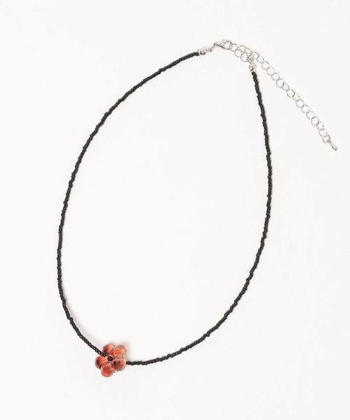 mysty woman（ミスティウーマン）の「フラワービーズネックレス 671509（ネックレス・レディース・ブラウン・FREE）」の17枚目の写真