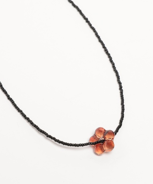 mysty woman（ミスティウーマン）の「フラワービーズネックレス 671509（ネックレス・レディース・ブラウン・FREE）」の16枚目の写真