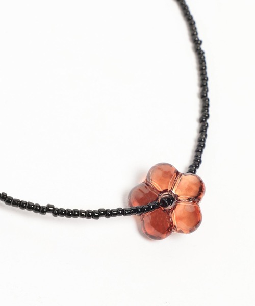 mysty woman（ミスティウーマン）の「フラワービーズネックレス 671509（ネックレス・レディース・ブラウン・FREE）」の13枚目の写真