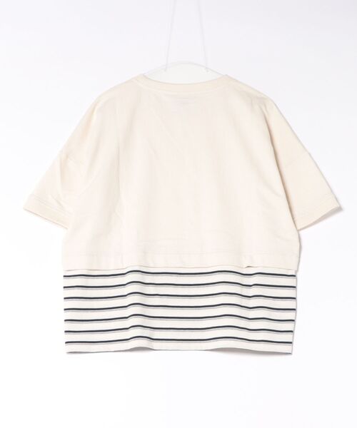 ATSURO TAYAMA（アツロウタヤマ）の「パネルボーダー柄半袖ニット（Tシャツ/カットソー・レディース・ホワイト・M/S）」の12枚目の写真