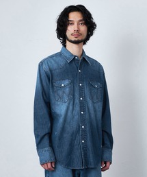 Lee | Wrangler/ラングラー【US ORIGINAL】27MW ウエスタンデニムシャツ フラワーエンブロイダリー(シャツ/ブラウス)