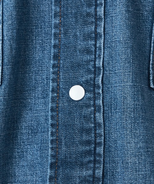 Lee(リー)の「Wrangler/ラングラー【US ORIGINAL】27MW ウエスタンデニムシャツ フラワーエンブロイダリー(シャツ/ブラウス・メンズ・ブルー・LARGE/MEDIUM/SMALL)」の11枚目の写真
