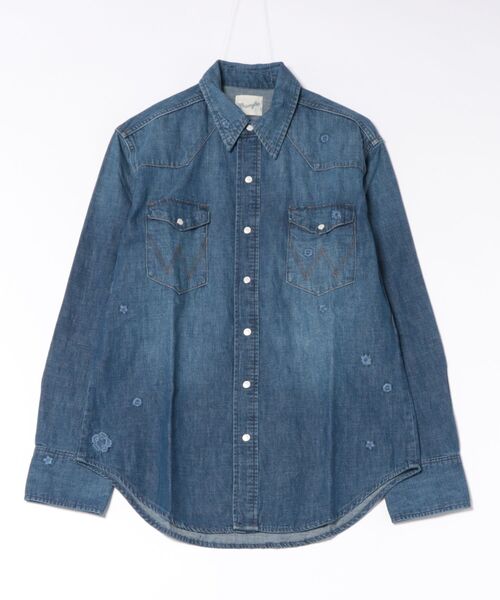 Lee(リー)の「Wrangler/ラングラー【US ORIGINAL】27MW ウエスタンデニムシャツ フラワーエンブロイダリー(シャツ/ブラウス・メンズ・ブルー・LARGE/MEDIUM/SMALL)」の16枚目の写真