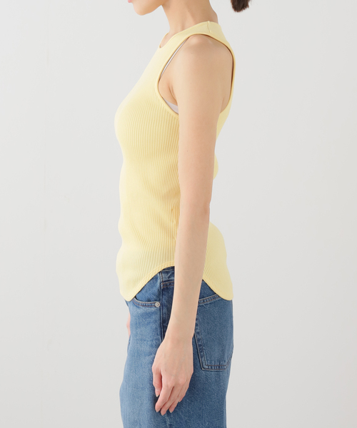 IENA（イエナ）の「BOWTE/バウト HIGH TWIST COTTON TK TOP タンクトップ 261-02-0004（タンクトップ・レディース・イエロー・FREE）」の4枚目の写真