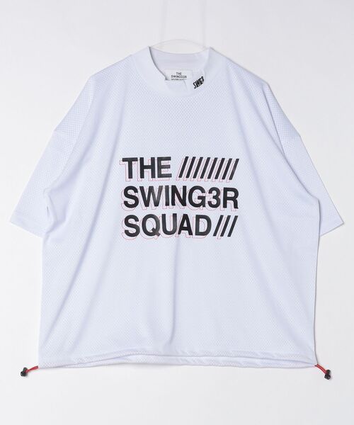 THE SWINGGGR/ザ スウィンガー/SWG SQUAD MESH MOCK TEE（Tシャツ