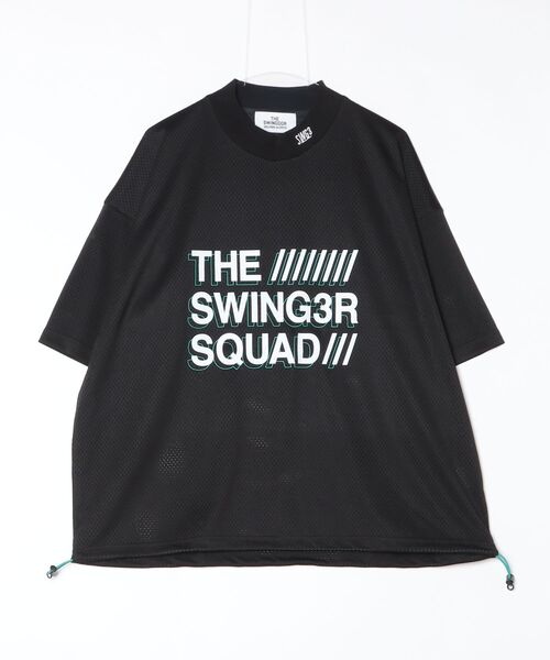 THE SWINGGGR/ザ スウィンガー/SWG SQUAD MESH MOCK TEE（Tシャツ