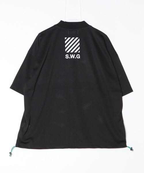 THE SWINGGGR/ザ スウィンガー/SWG SQUAD MESH MOCK TEE（Tシャツ