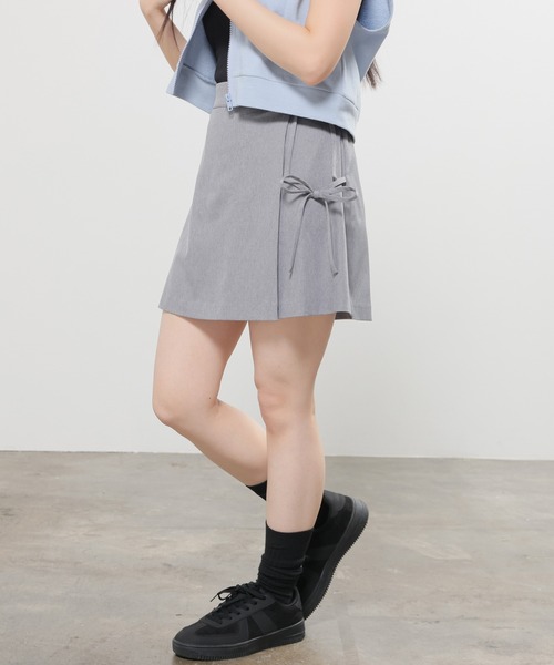 Honeys(ハニーズ)の「裏地パンツ付ミニスカート(スカート・レディース・ベージュ/ブラック/杢グレー・L/M/S/SS)」の9枚目の写真